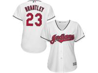 Michael Brantley Cleveland Indians Majestic Women's 2015 Cool Base Jersey - White