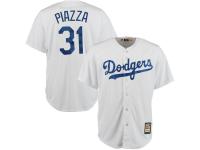 Mike Piazza L.A. Dodgers Majestic Cool Base Cooperstown Collection Player Jersey - White