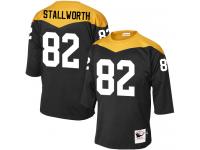 Mitchell and Ness John Stallworth Elite Black Home Men's Jersey - NFL Pittsburgh Steelers #82 1967 Throwback