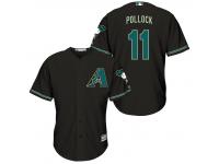 MLB Arizona Diamondbacks #11 A. J. Pollock Men Fashion Cool Base Black Jerseys
