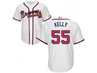 MLB Atlanta Braves #55 Casey Kelly Men White Cool Base Jersey