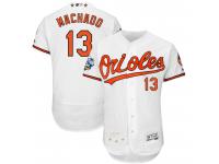 MLB Baltimore Orioles #13 Manny Machado Men Majestic 2016 All-Star Authentic Flexbase Collection Jersey - White