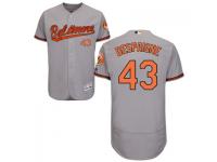 MLB Baltimore Orioles #43 Odrisamer Despaigne Men Grey Authentic Flexbase Collection Jersey