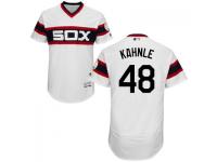 MLB Chicago White Sox #48 Tommy Kahnle Men White Authentic Flexbase Collection Jersey