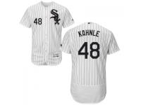 MLB Chicago White Sox #48 Tommy Kahnle Men White Stripe Authentic Flexbase Collection Jersey