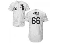 MLB Chicago White Sox #66 Michael Ynoa Men White Stripe Authentic Flexbase Collection Jersey