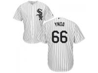 MLB Chicago White Sox #66 Michael Ynoa Men White Stripe Cool Base Jersey
