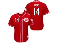 MLB Cincinnati Reds #14 Pete Rose Men Fashion Cool Base Red Jerseys
