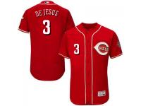 MLB Cincinnati Reds #3 Ivan De Jesus Men Red Authentic Flexbase Collection Jersey