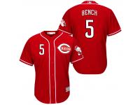 MLB Cincinnati Reds #5 Johnny Bench Men Fashion Cool Base Red Jerseys