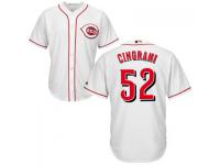 MLB Cincinnati Reds #50 Tony Cingrani Men White Cool Base Jersey