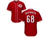 MLB Cincinnati Reds #68 Kyle Skipworth Men Red Cool Base Jersey