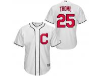 MLB Cleveland Indians #25 Jim Thome Men Fashion White Cool Base Jerseys