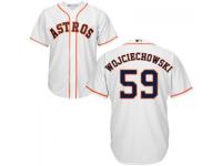 MLB Houston Astros #59 Asher Wojciechowski Men White Cool Base Jersey