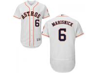 MLB Houston Astros #6 Jake Marisnick Men White Authentic Flexbase Collection Jersey