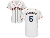 MLB Houston Astros #6 Jake Marisnick Women White Cool Base Jersey