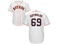 MLB Houston Astros #69 Danny Reynolds Men White Cool Base Jersey