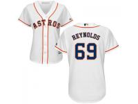 MLB Houston Astros #69 Danny Reynolds Women White Cool Base Jersey