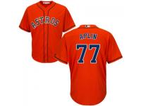 MLB Houston Astros #77 Andrew Aplin Men Orange Cool Base Jersey