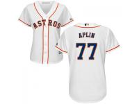 MLB Houston Astros #77 Andrew Aplin Women White Cool Base Jersey
