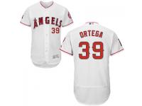 MLB Los Angeles Angels #39 Rafael Ortega Men White Authentic Flexbase Collection Jersey