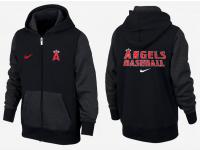 MLB Los Angeles Angels of Anaheim Zipper Campaign Hoodie - Black