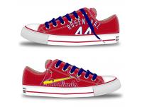 MLB Men/Women St. Louis Cardinals #44 Trevor Rosenthal Red Hand Painted Unisex Low-Top Canvas Shoes