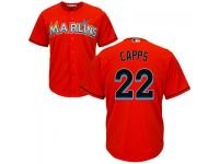 MLB Miami Marlins #22 Carter Capps Men Orange Cool Base Jersey