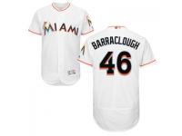 MLB Miami Marlins #46 Kyle Barraclough Men White Authentic Flexbase Collection Jersey