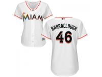 MLB Miami Marlins #46 Kyle Barraclough Women White Cool Base Jersey