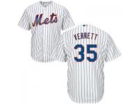 MLB New York Mets #35 Logan Verrett Men White Cool Base Jersey