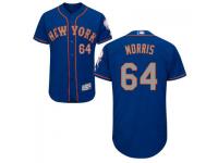 MLB New York Mets #64 Akeel Morris Men Royal-Grey Authentic Flexbase Collection Jersey