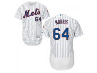 MLB New York Mets #64 Akeel Morris Men White Authentic Flexbase Collection Jersey