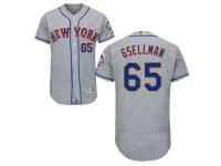 MLB New York Mets #65 Robert Gsellman Men Grey Authentic Flexbase Collection Jersey