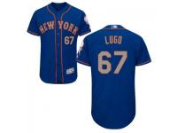 MLB New York Mets #67 Seth Lugo Men Royal-Grey Authentic Flexbase Collection Jersey