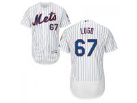 MLB New York Mets #67 Seth Lugo Men White Authentic Flexbase Collection Jersey