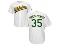 MLB Oakland Athletics #35 Marc Rzepczynski Men White Cool Base Jersey