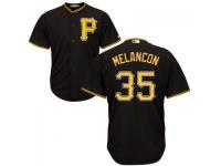 MLB Pittsburgh Pirates #35 Mark Melancon Men Black Cool Base Jersey