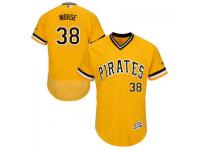 MLB Pittsburgh Pirates #38 Michael Morse Men Yellow Authentic Flexbase Collection Jersey