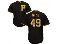 MLB Pittsburgh Pirates #49 Jonathon Niese Men Black Cool Base Jersey