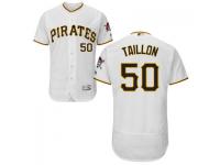 MLB Pittsburgh Pirates #50 Jameson Taillon Men White Authentic Flexbase Collection Jersey