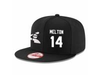 MLB 's New Era Chicago White Sox #14 Bill Melton Stitched Snapback Adjustable Player Hat - Black White