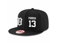 MLB 's New Era Detroit Tigers #13 Lance Parrish Stitched Snapback Adjustable Player Hat - Black White