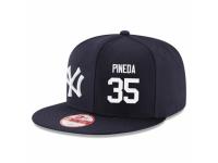 MLB 's New Era New York Yankees #35 Michael Pineda Stitched Snapback Adjustable Player Hat - Navy White