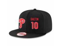 MLB 's Philadelphia Phillies #10 Darren Daulton Stitched New Era Snapback Adjustable Player Hat - Black Red