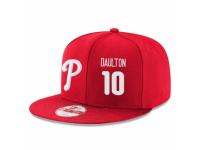 MLB 's Philadelphia Phillies #10 Darren Daulton Stitched New Era Snapback Adjustable Player Hat - Red White