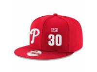MLB 's Philadelphia Phillies #30 Dave Cash Stitched New Era Snapback Adjustable Player Hat - Red White