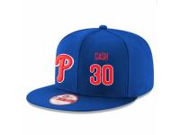MLB 's Philadelphia Phillies #30 Dave Cash Stitched New Era Snapback Adjustable Player Hat - Royal Red