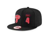 MLB 's Philadelphia Phillies #4 Jimmy Foxx Stitched New Era Snapback Adjustable Player Hat - Black Red