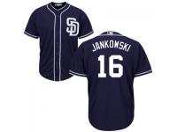 MLB San Diego Padres #16 Travis Jankowski Men Navy Blue Cool Base Jersey